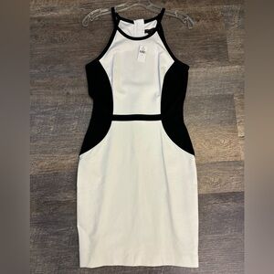NWT| Banana Republic | size 2 | white and black body con dress